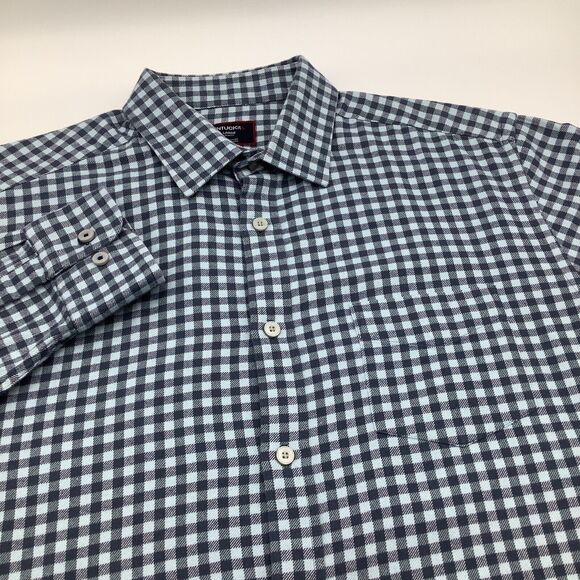 Untuckit Mens Alden Slim Fit Long Sleeve Button Up Flannel Shirt Size Large‎ - Picture 1 of 9